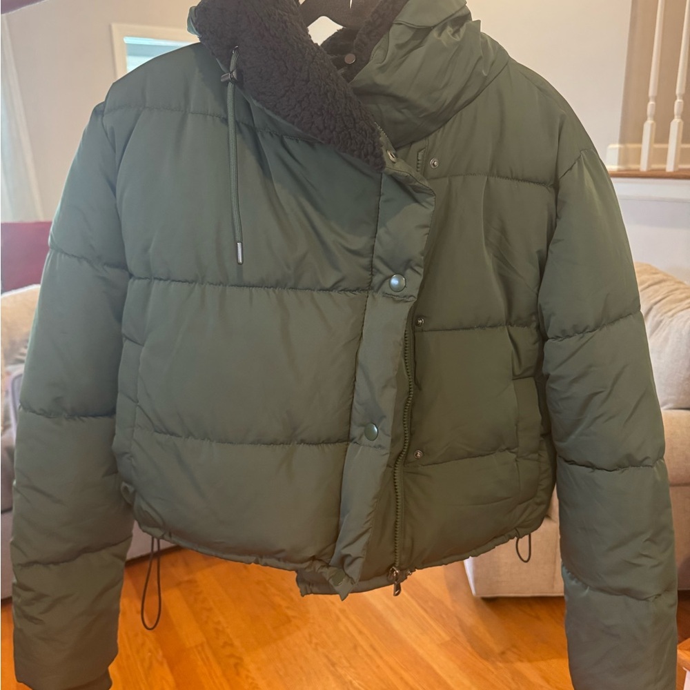 BDG Green Puffer Jacket
